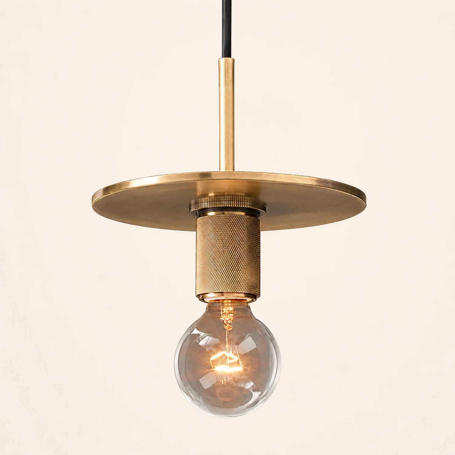 Armed Brass Pendant Lamp - Lumpaz