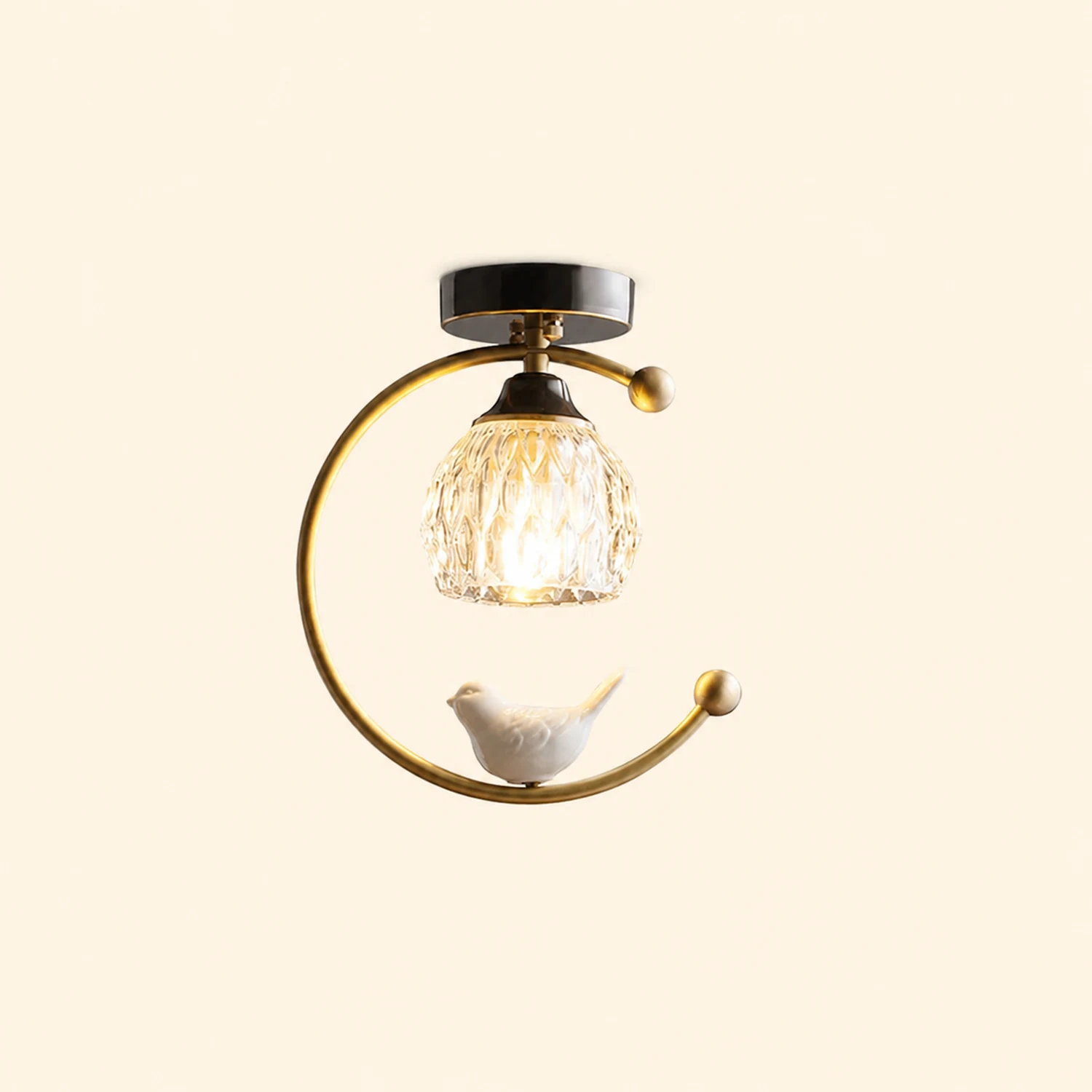 Ceramic Bird Ceiling Lamp - Lumpaz