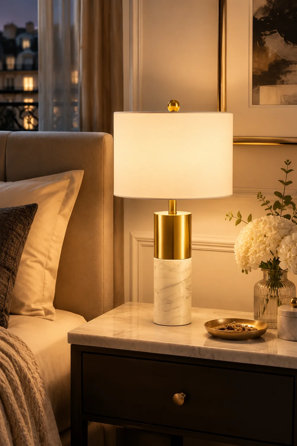 Cairo Marble Table Lamp - Lumpaz
