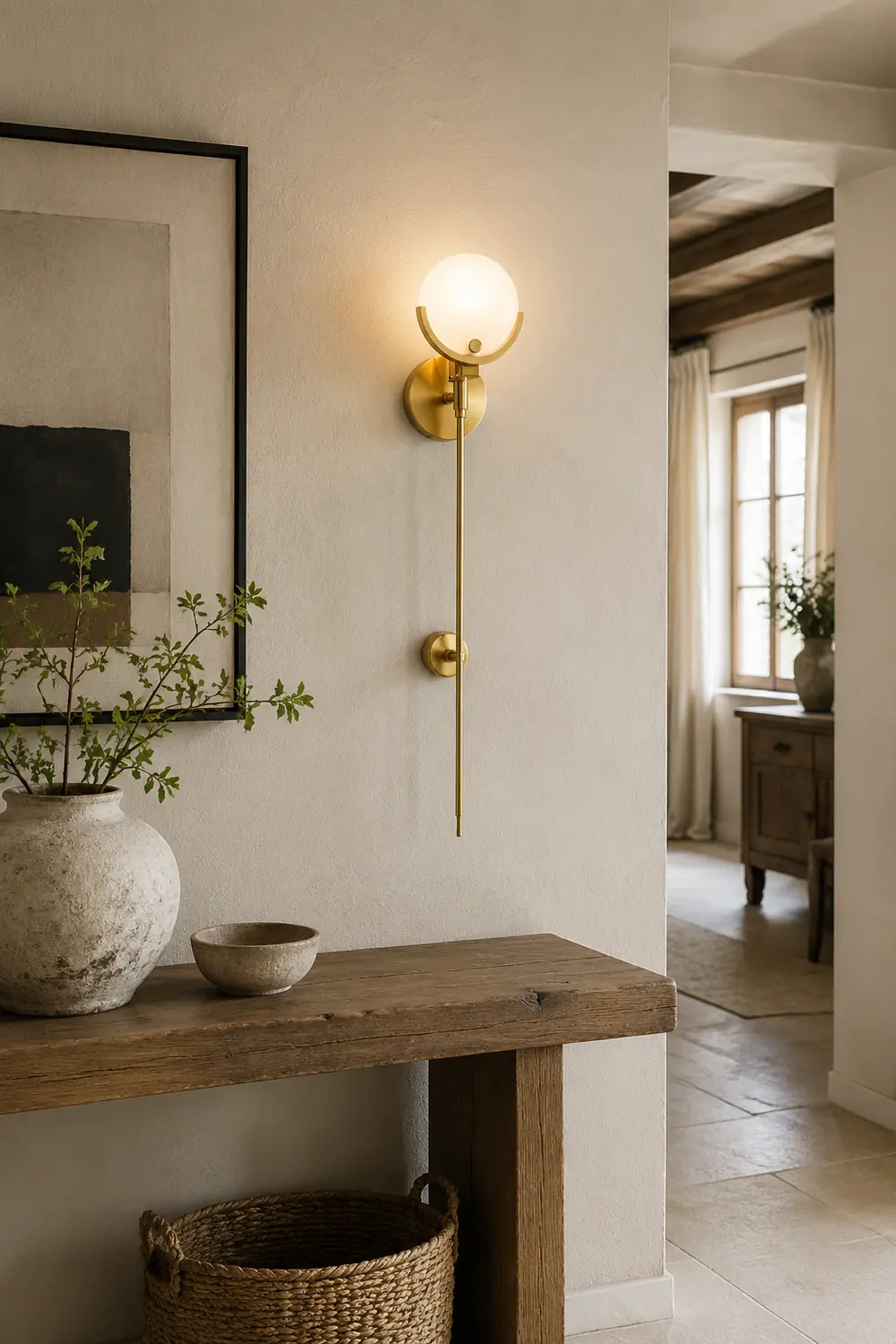 Ava Brass Wall Lamp - Lumpaz