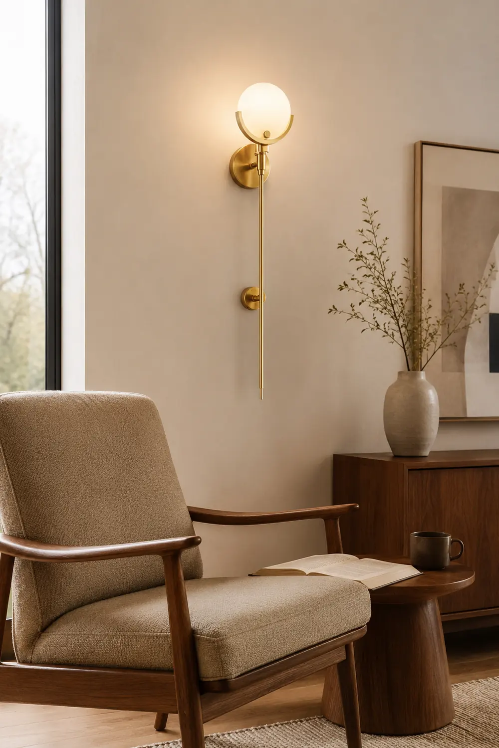 Ava Brass Wall Lamp - Lumpaz