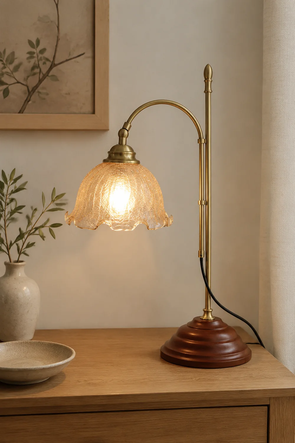 Vintage Textured Table Lamp - Lumpaz