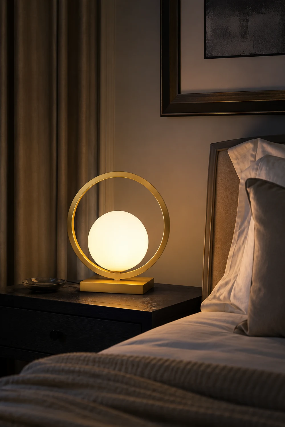 Lunar Brass Table Lamp - Lumpaz