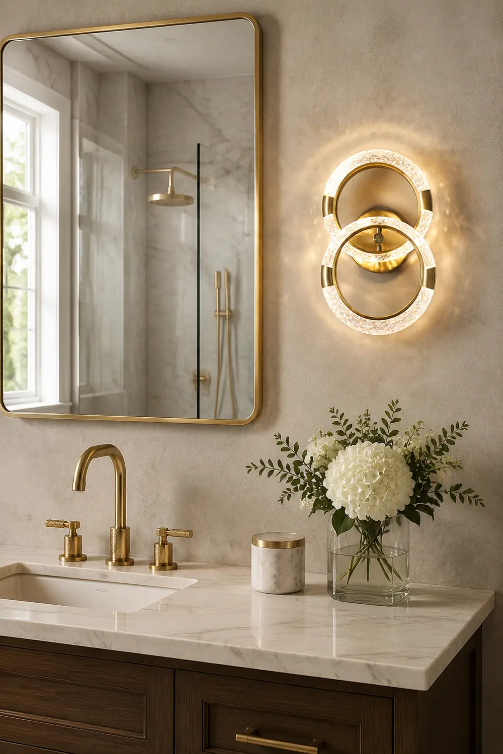 Crystal LED Round Wall Lamp - Lumpaz