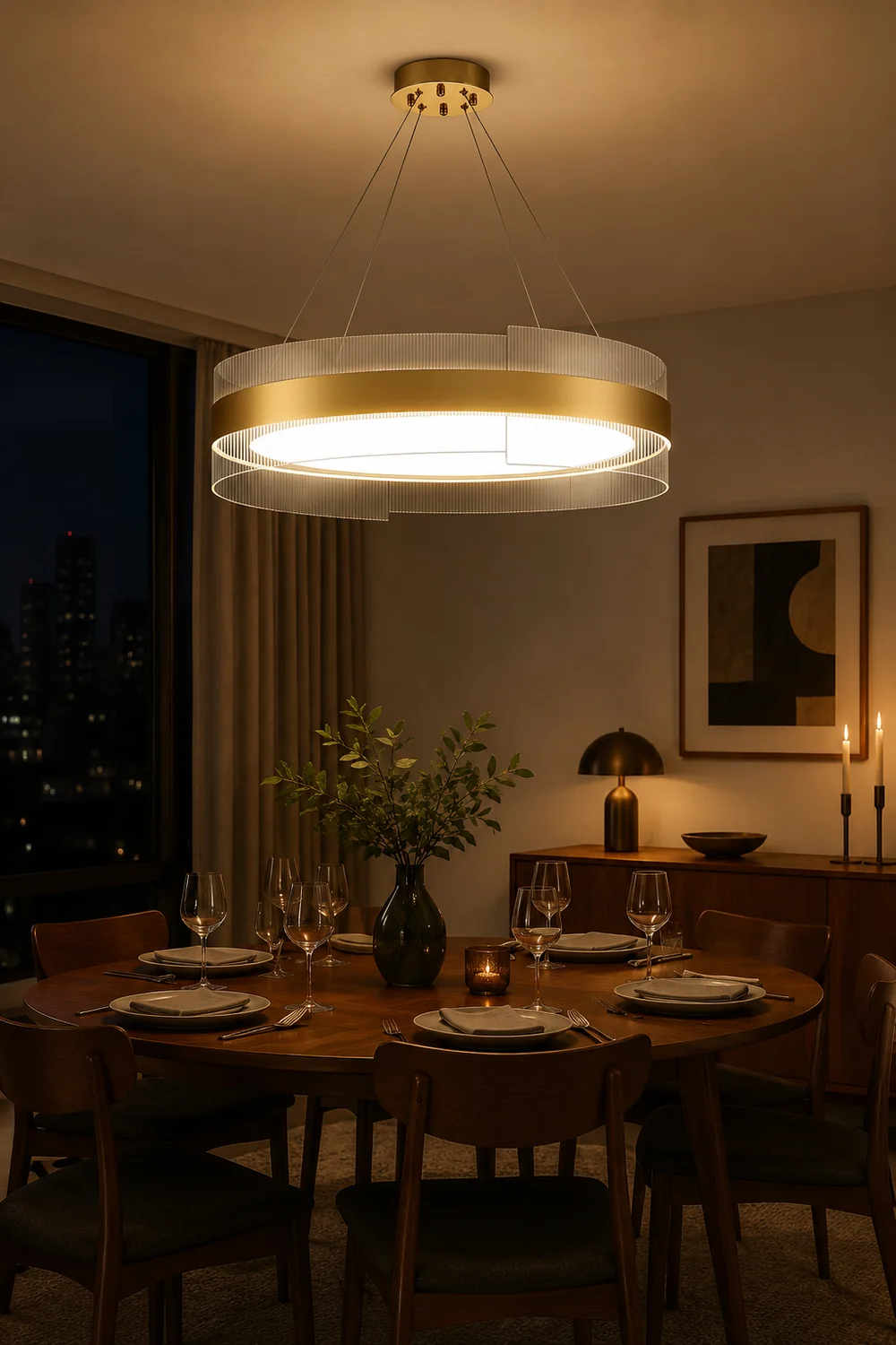 Genevieve Round LED Chandelier - Lumpaz