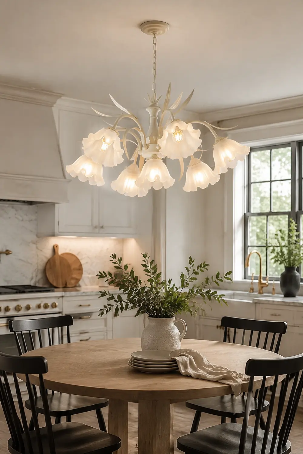 Murano Cream Chandelier - Lumpaz