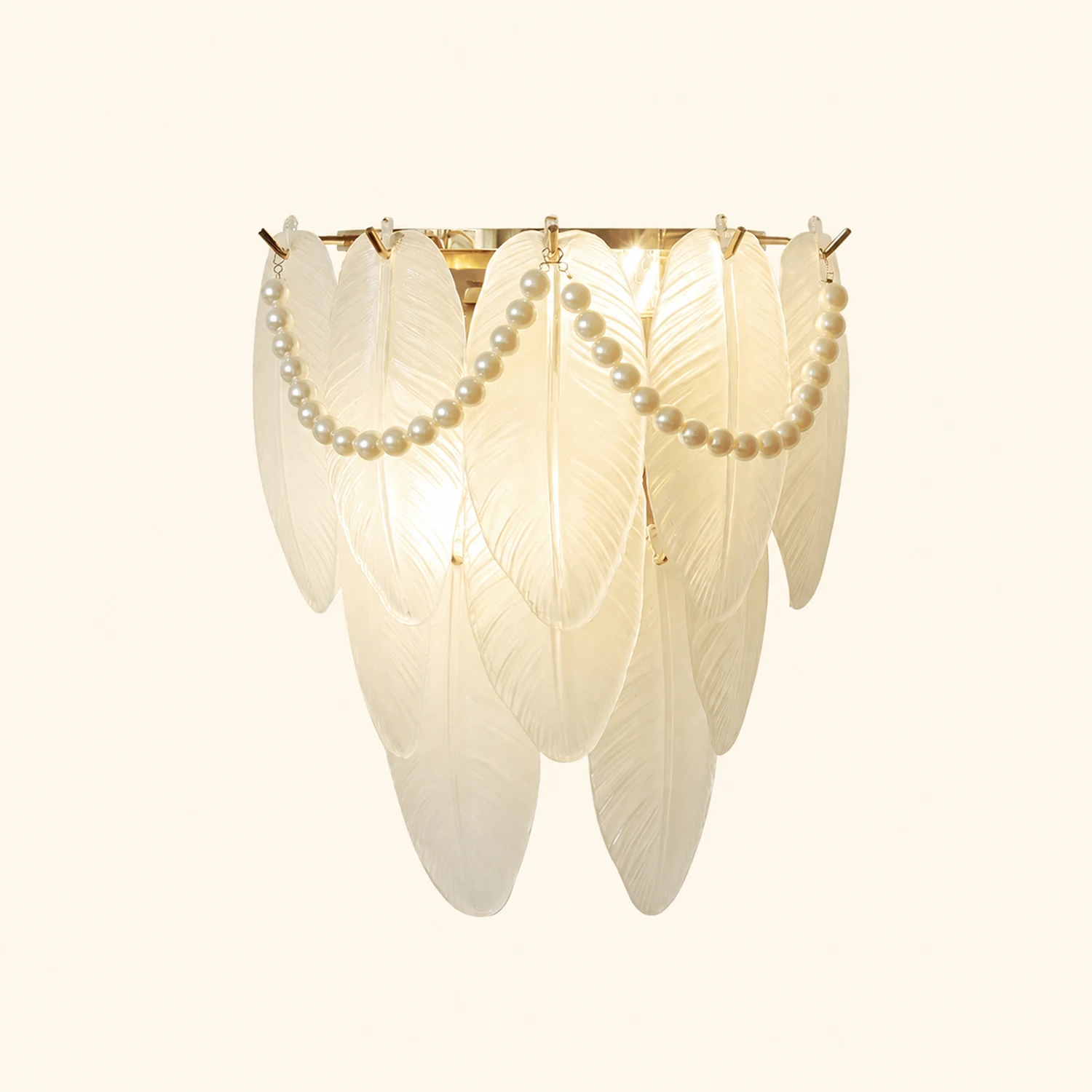 Feather Pearl Wall Lamp - Lumpaz