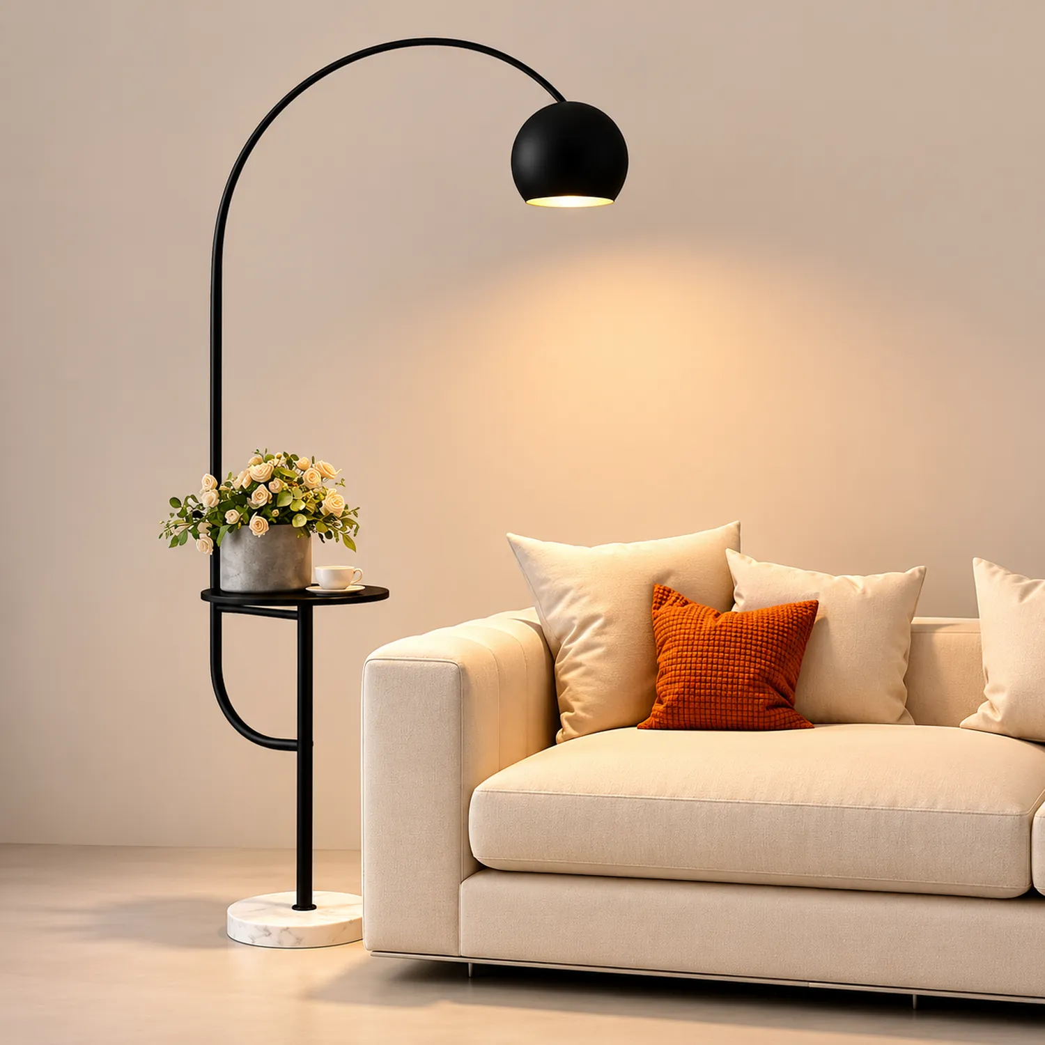 Arc Drawer Floor Lamp - Lumpaz