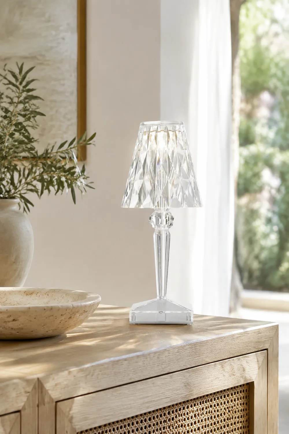Sparkle Glam Built-in Battery Table Lamp - Lumpaz