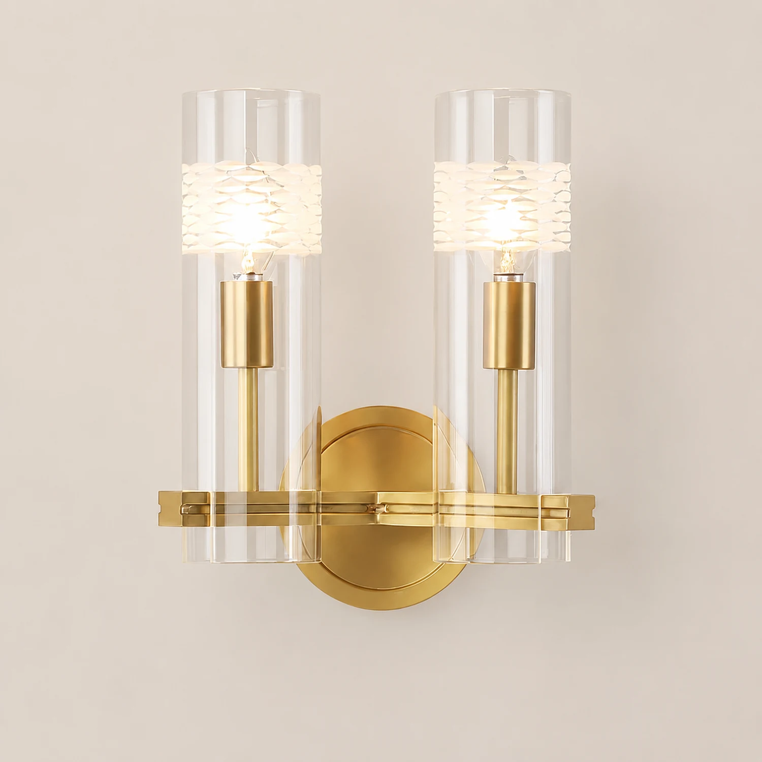 Glass Candlestick Wall Lamp - Lumpaz