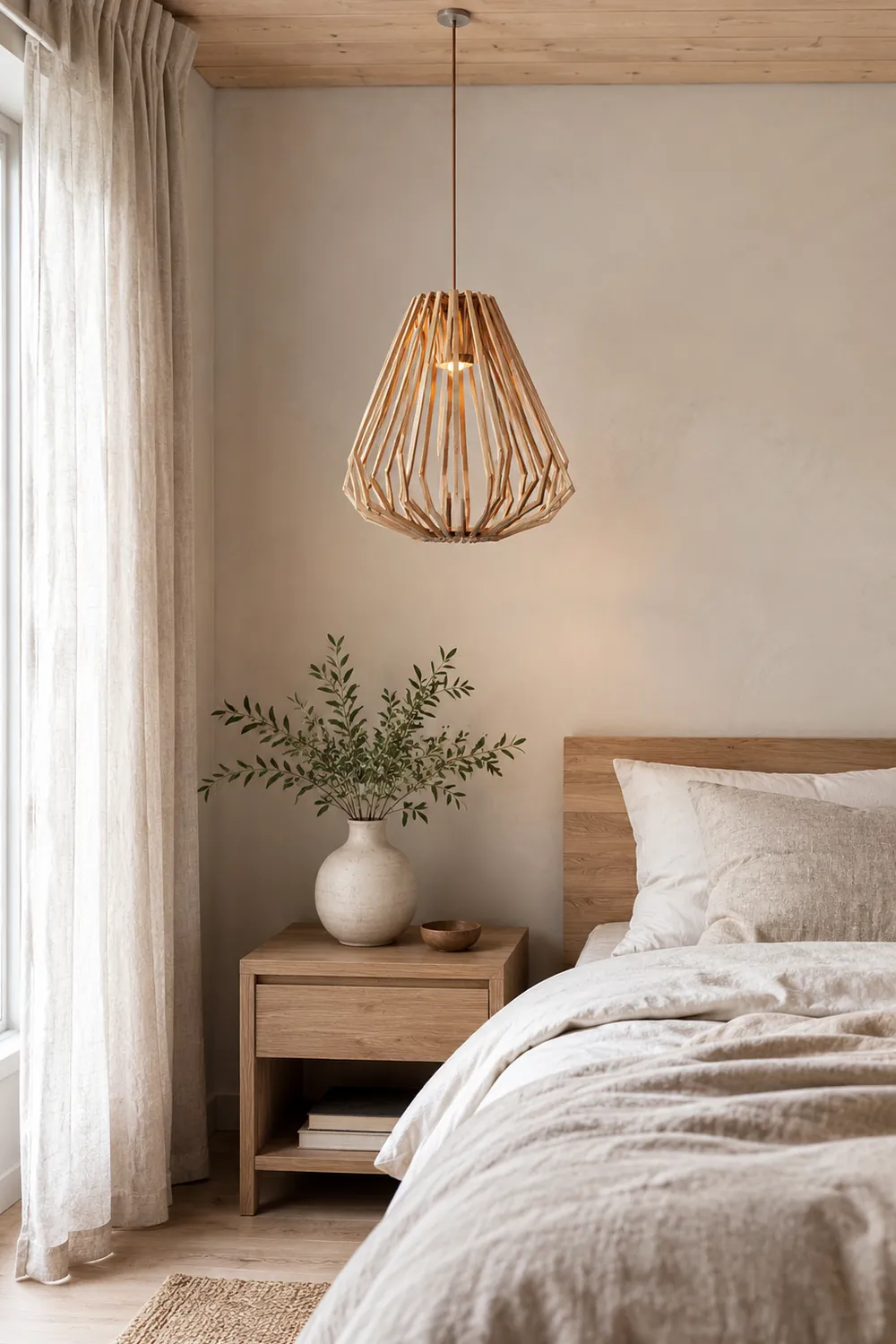 Wood Cage Pendant Lamp - Lumpaz