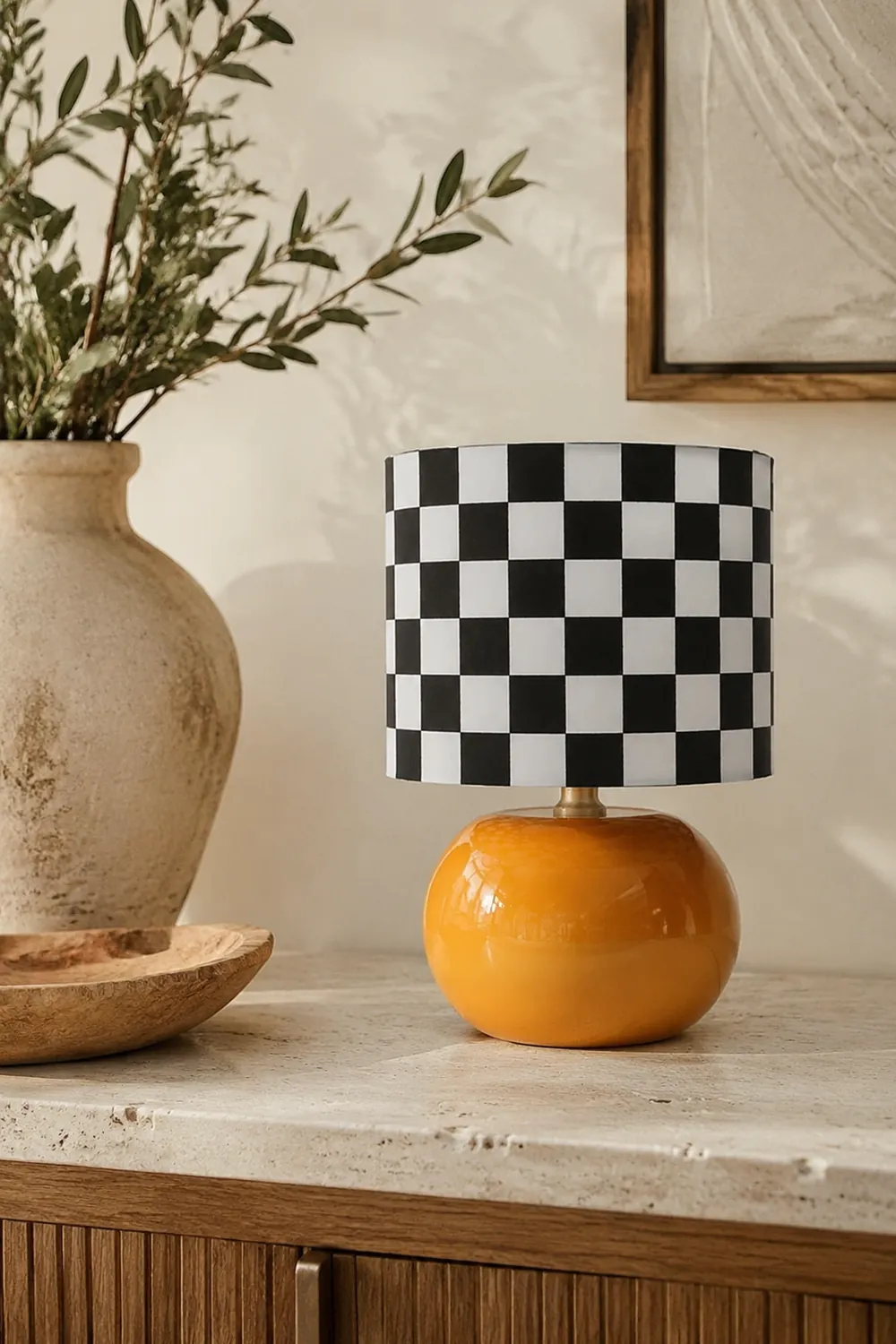 Checkerboard Table Lamp - Lumpaz