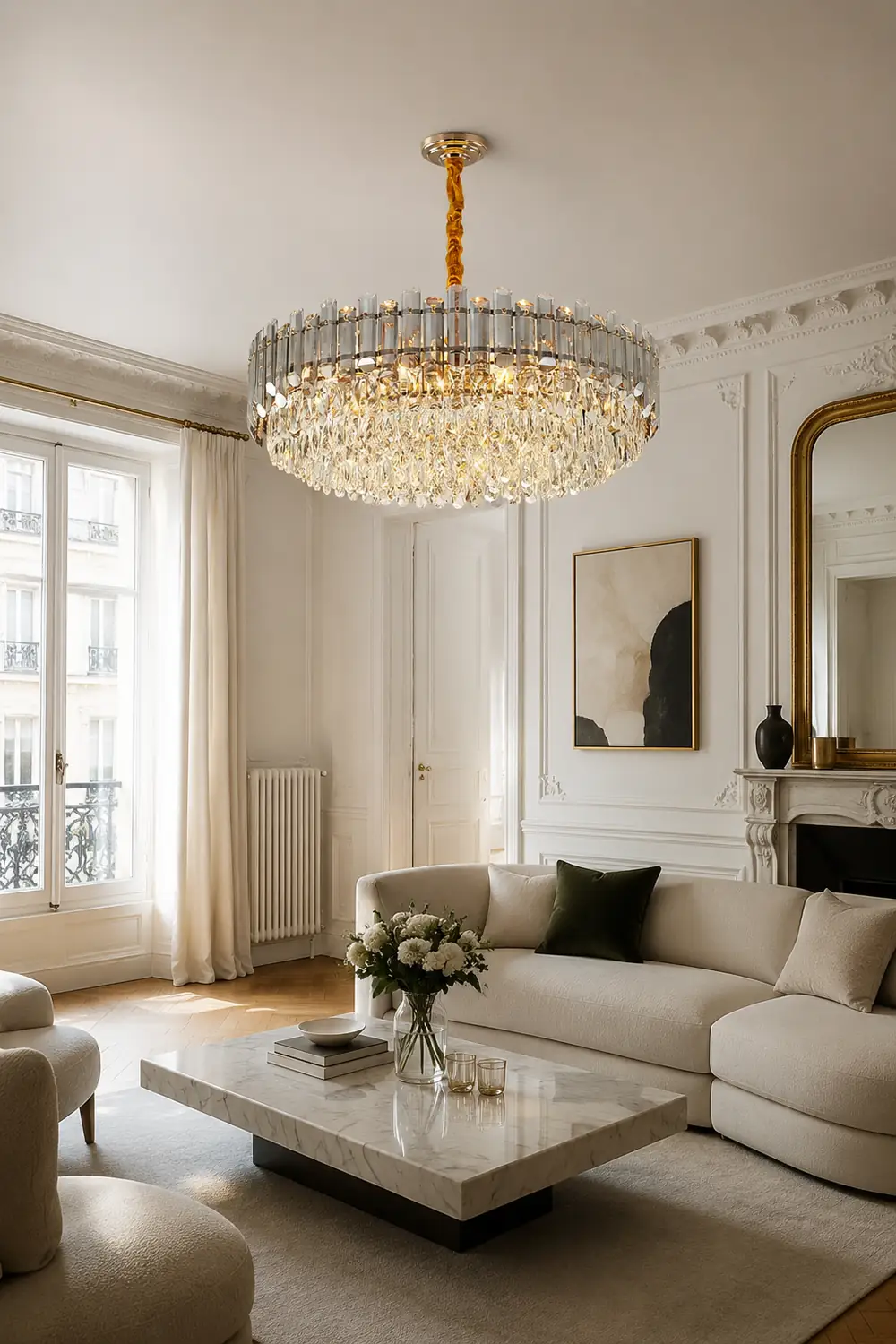 Modern Crystal Tier Chandelier - Lumpaz