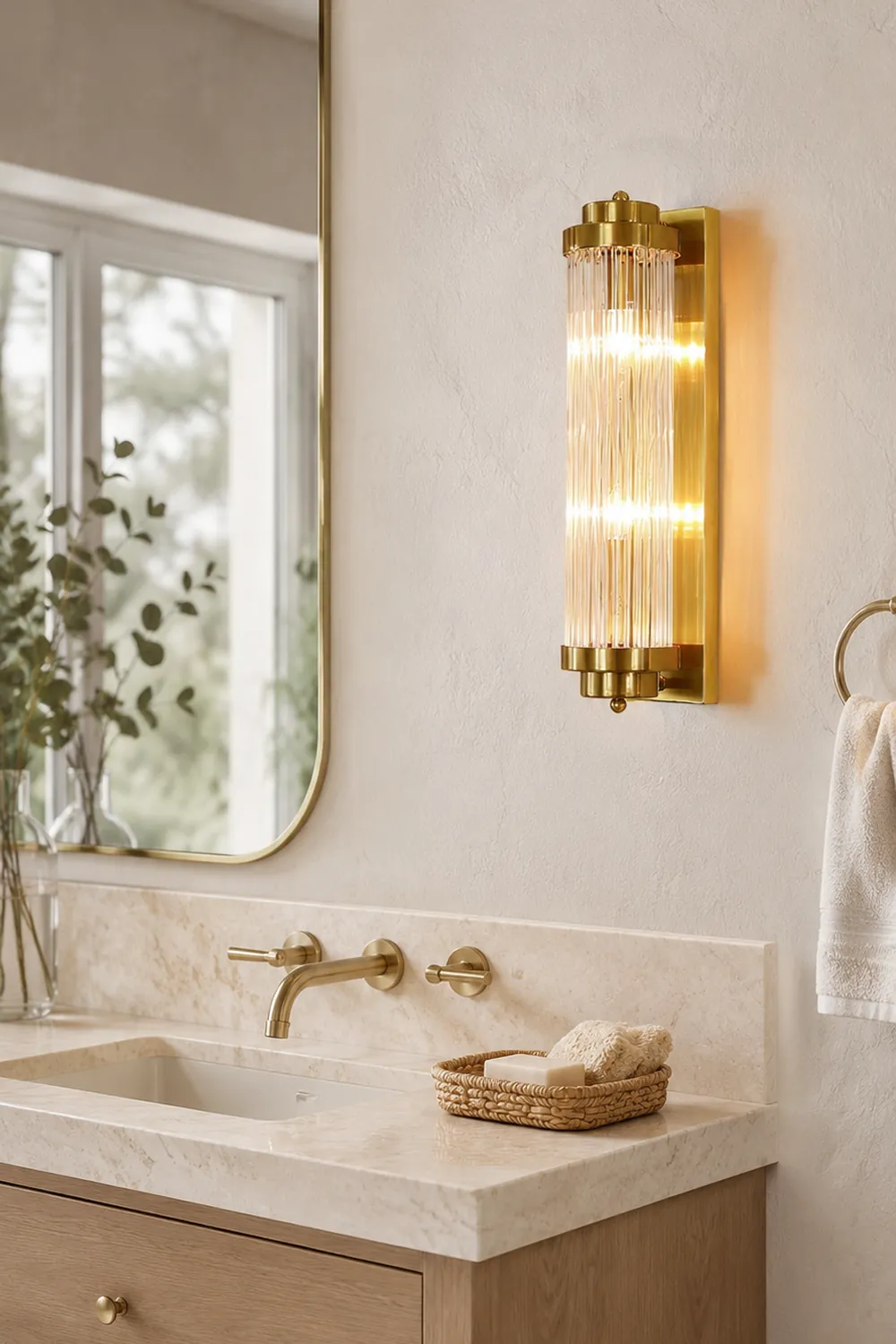 Pillar Offset Wall Lamp - Lumpaz