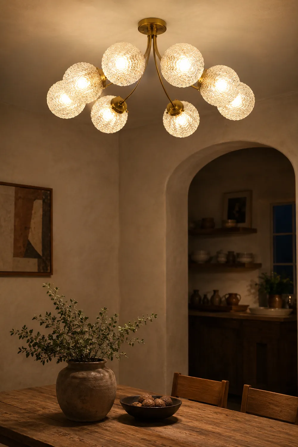Retro Glass Ceiling Lamp - Lumpaz