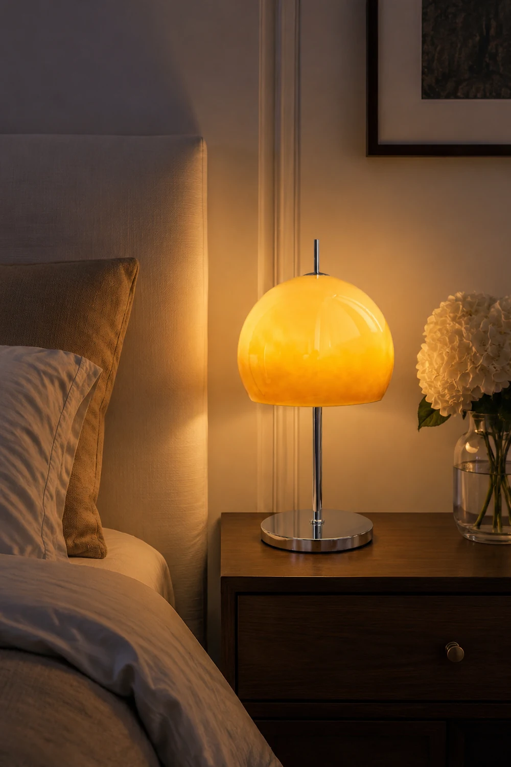 Mushroom Brown Table Lamp - Lumpaz
