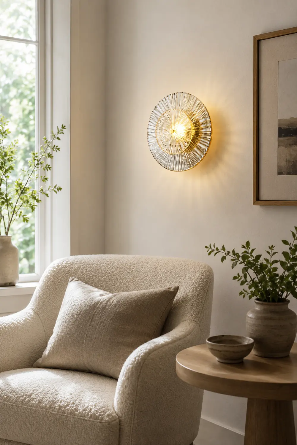 Round Crystal Wall Lamp - Lumpaz