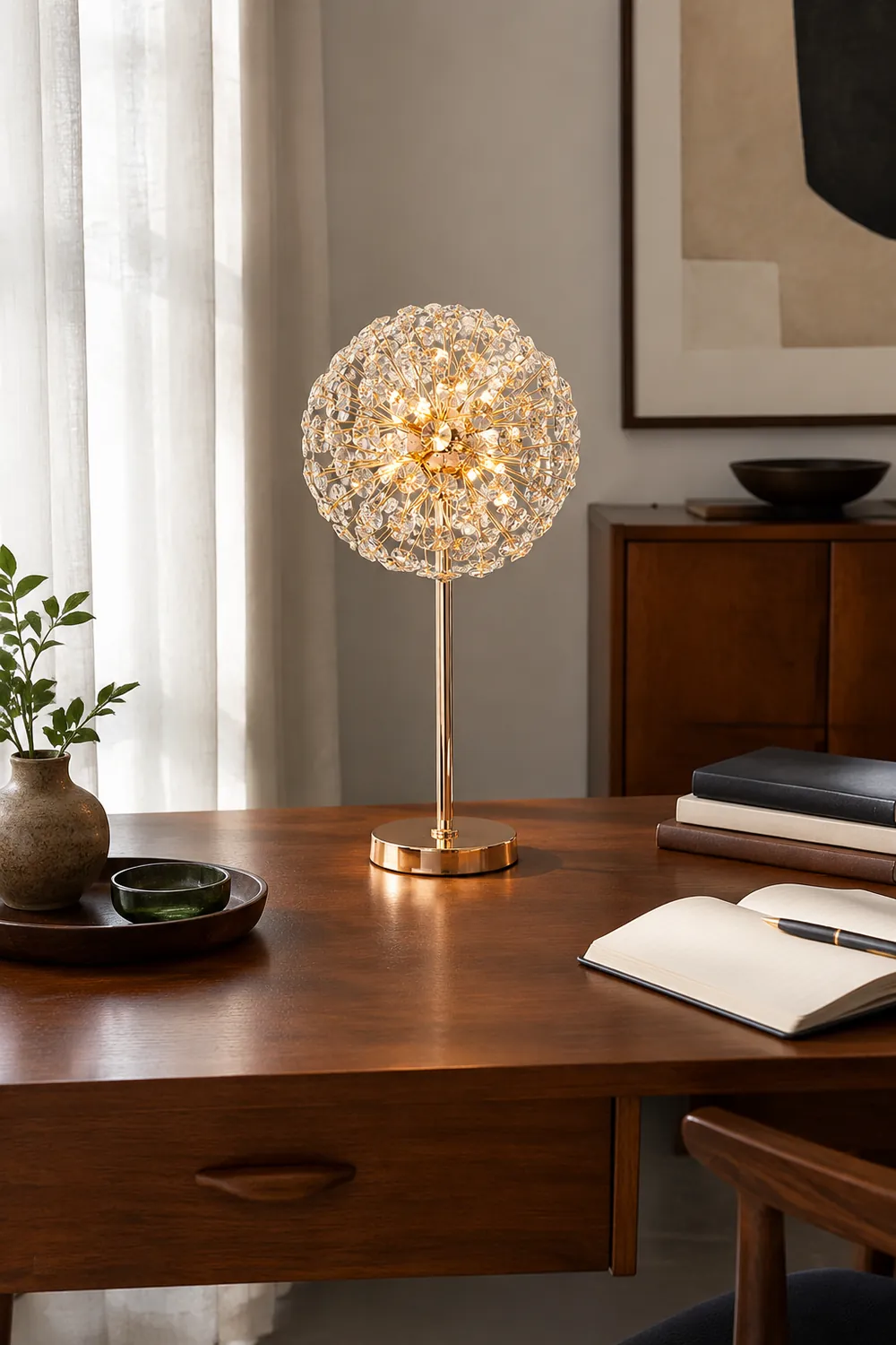 Crystal Dandelion Table Lamp - Lumpaz