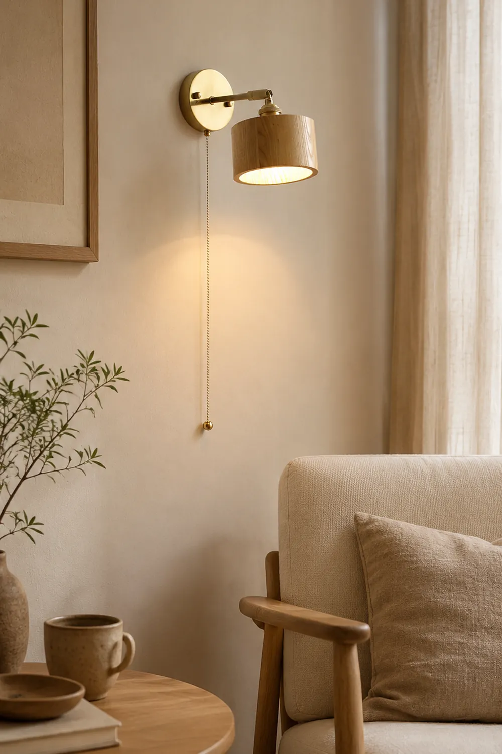 Rotatable Wooden Wall Lamp - Lumpaz