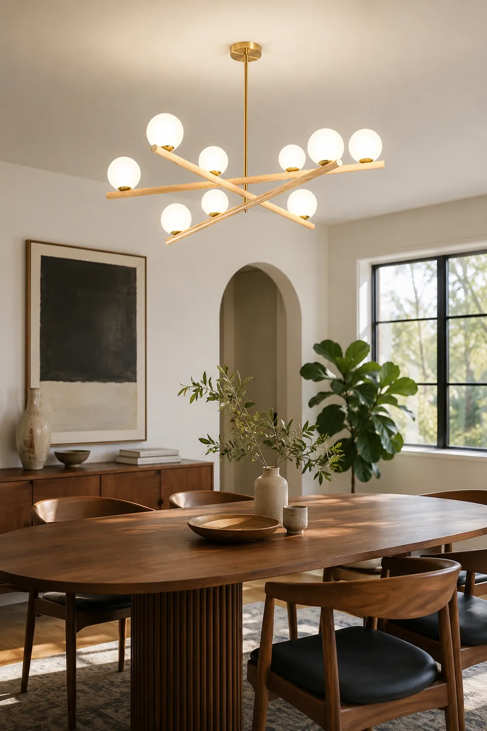 Line Ball Chandelier - Lumpaz