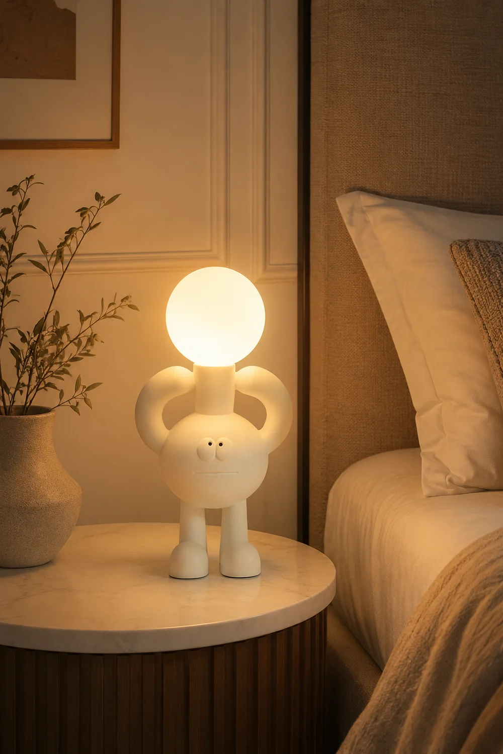 Resin Robot Table Lamp - Lumpaz