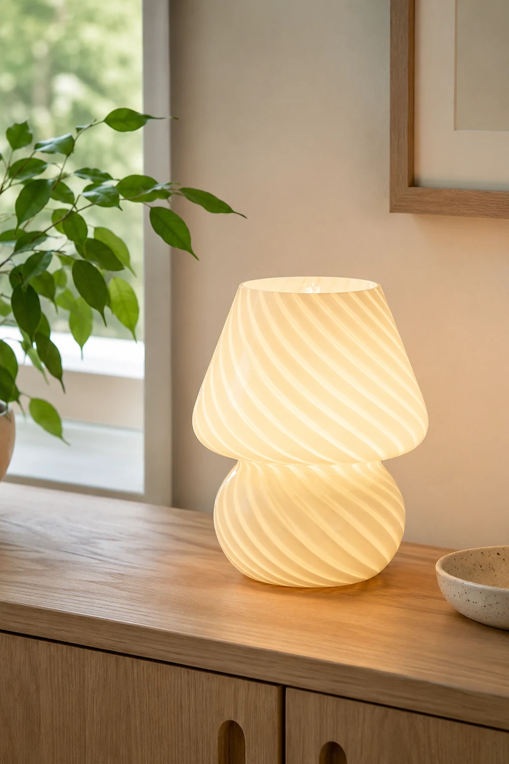 Ansel Glass Table Lamp - Lumpaz