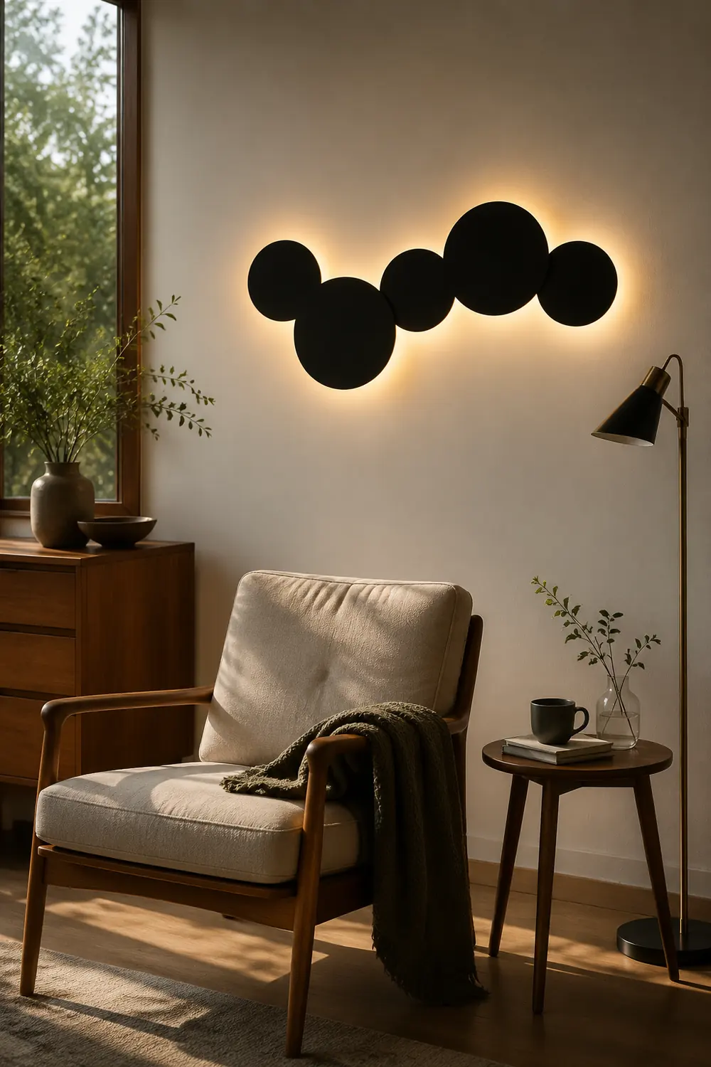 Art Fluorescent Wall Lamp - Lumpaz