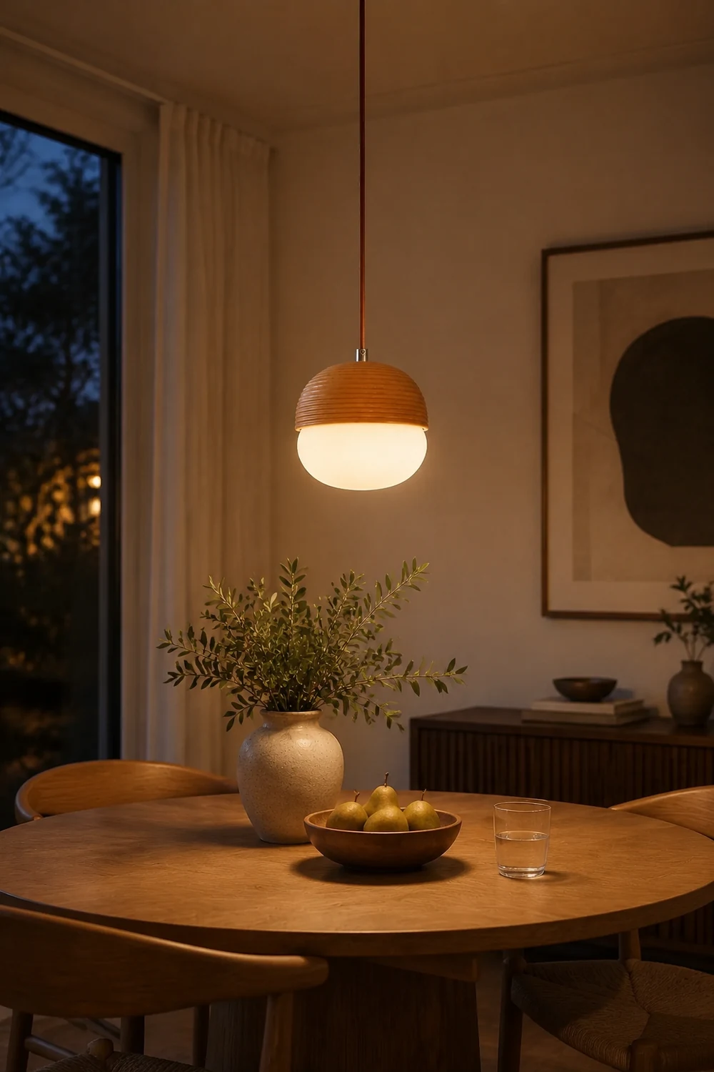 Wood Nut Pendant Lamp - Lumpaz