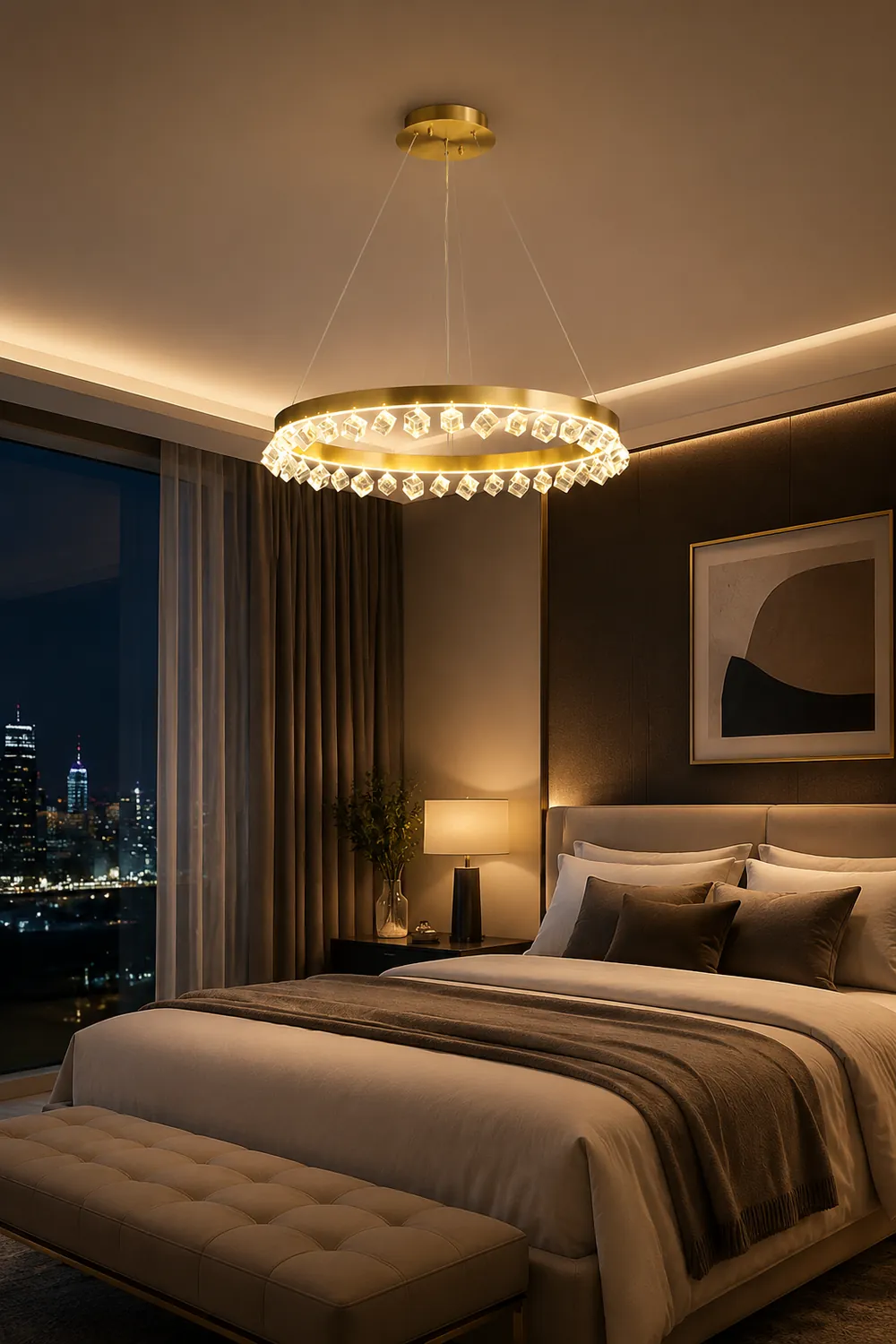 Loop Crystal Chandelier - Lumpaz