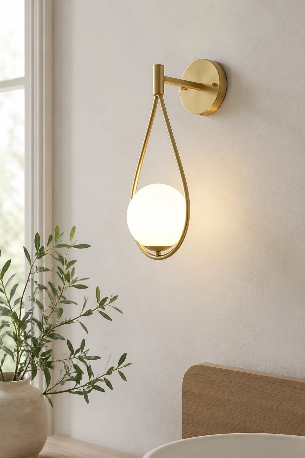 Brass Vanity Wall Lamp - Lumpaz