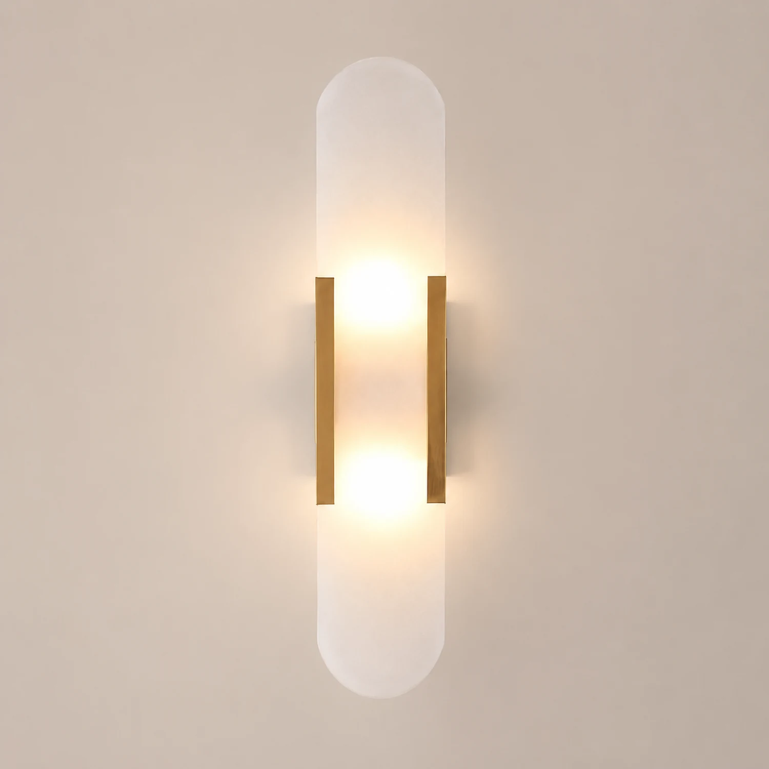 Geometric Harmony Alabaster Wall Lamp - Lumpaz