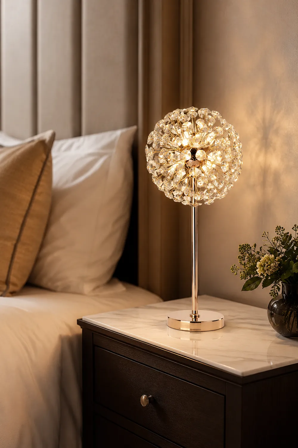 Crystal Dandelion Table Lamp - Lumpaz
