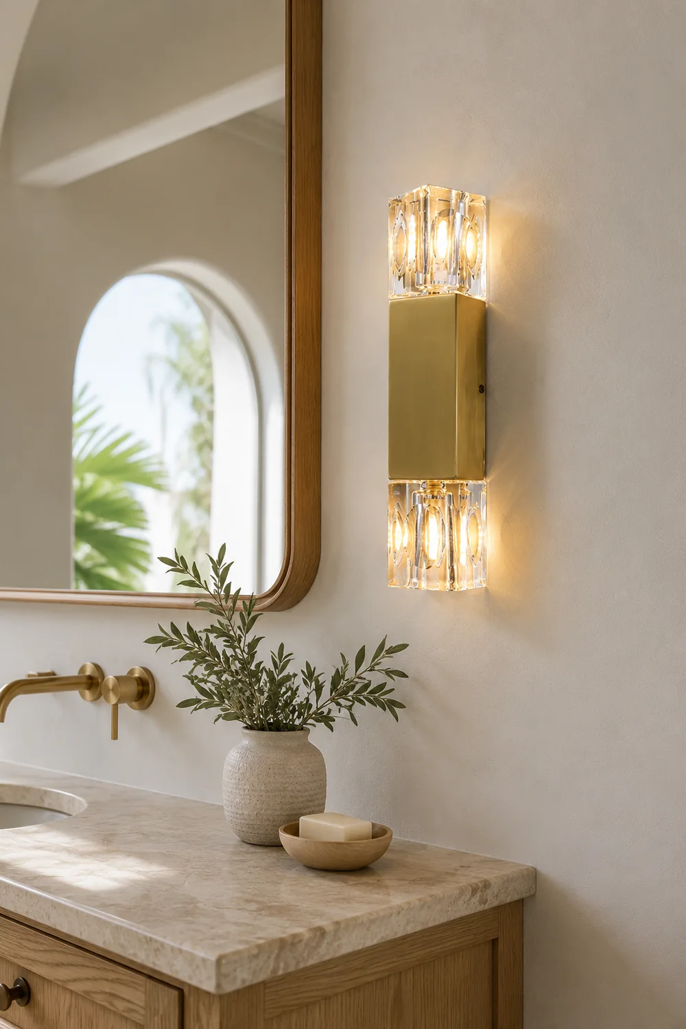 Rectangle Crystal Wall Lamp - Lumpaz