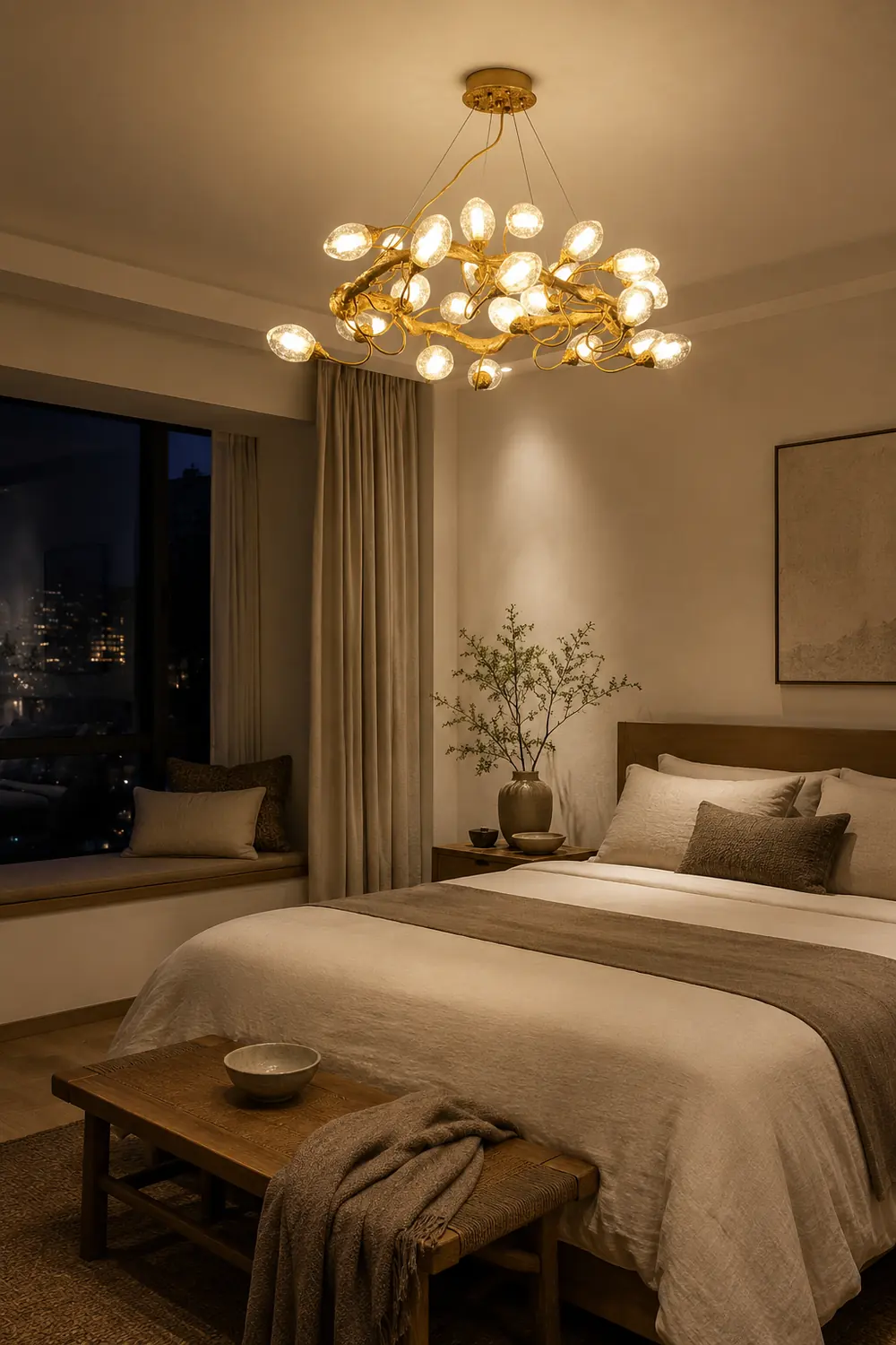 Lotus Brass Chandeliers - Lumpaz