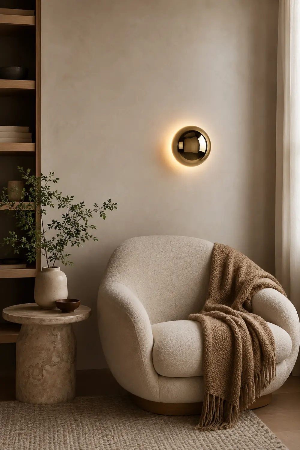 Round Metal Wall Lamp - Lumpaz