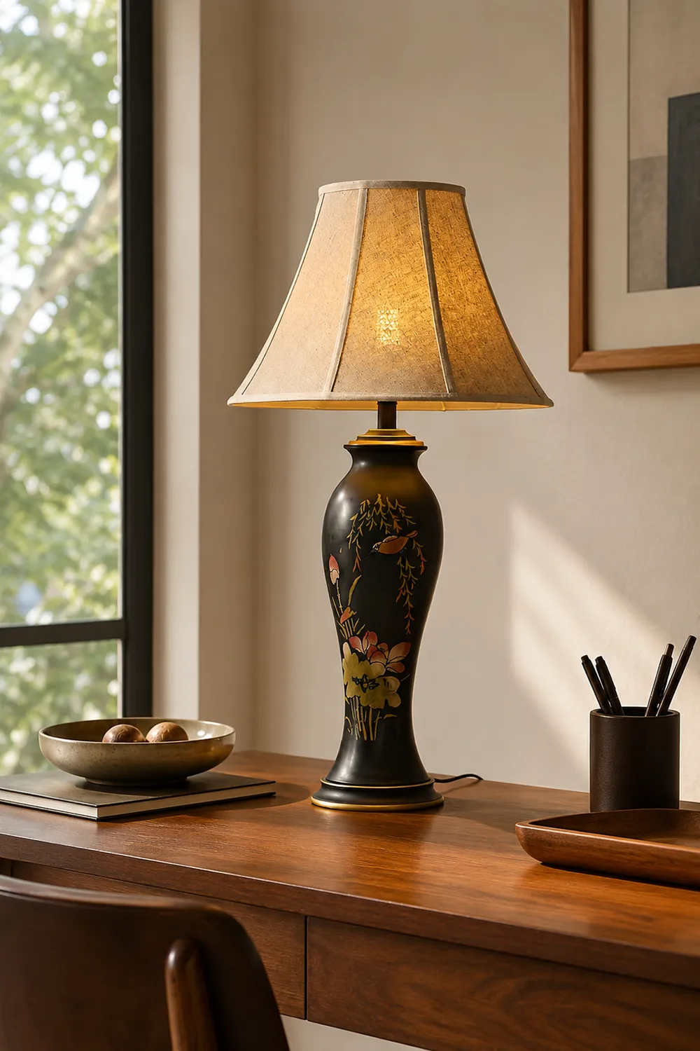 Lotus Ceramic Table Lamp - Lumpaz