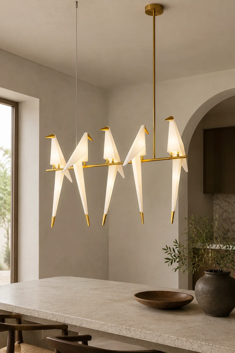 Perching Bird Chandelier - Lumpaz