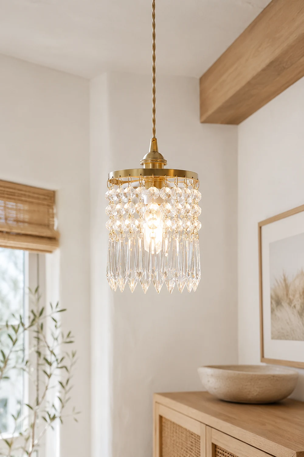 Vintage Crystal Pendant Lamp - Lumpaz