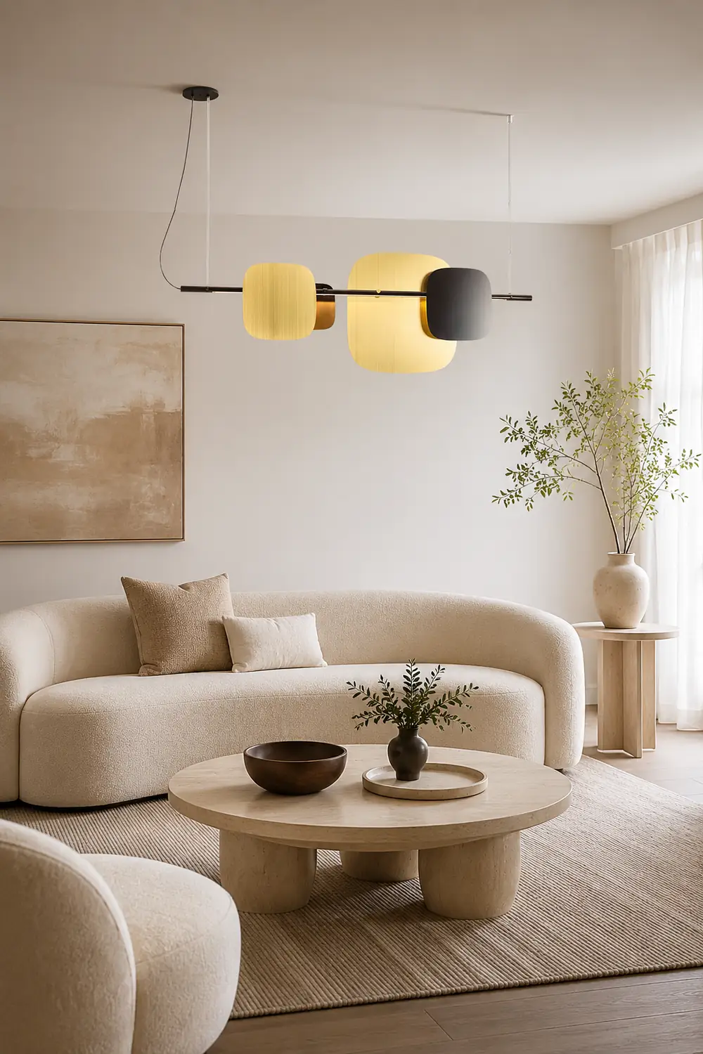 Rounded square Chandelier - Lumpaz