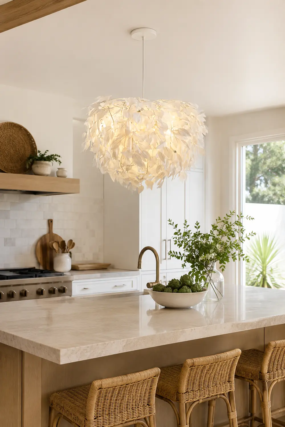 Plastic Leaves Pendant Lamp - Lumpaz