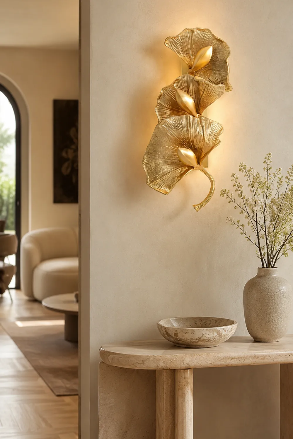 Ginkgo Leaf Wall Lamp - Lumpaz