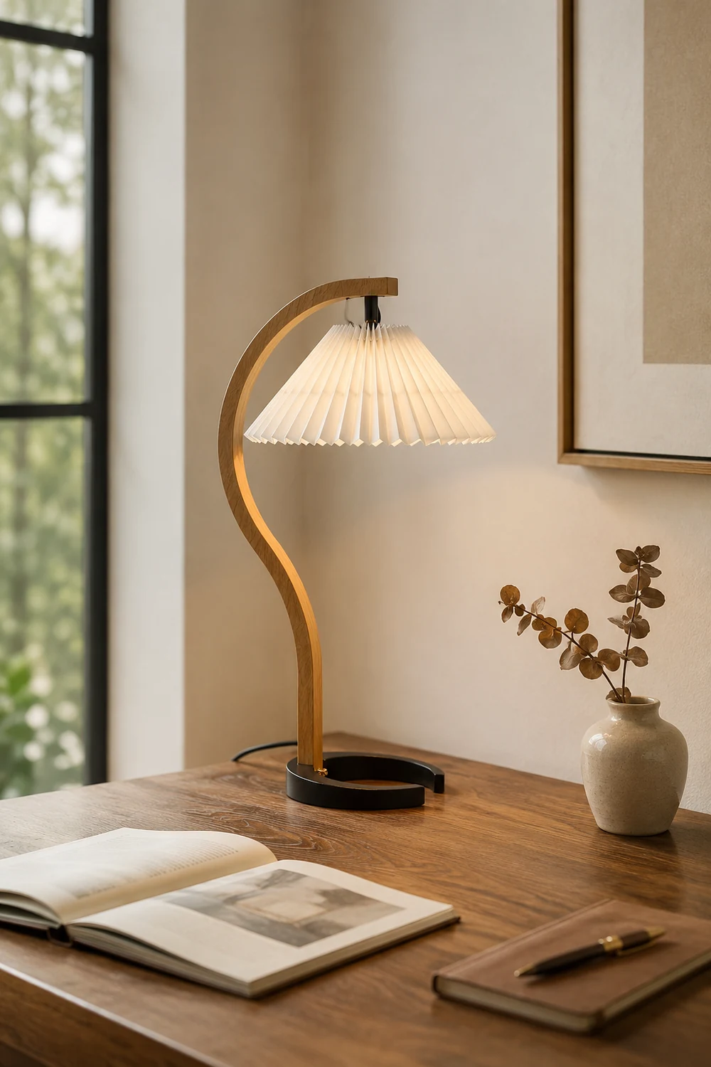 Caprani Wooden Table Lamp - Lumpaz