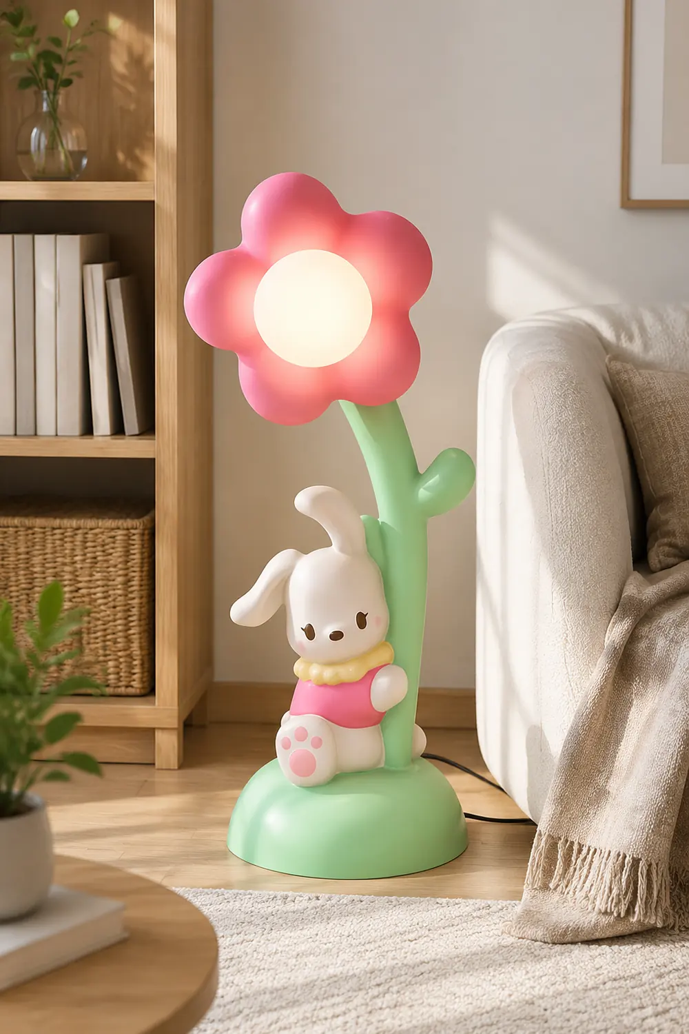 Bunny & Flower Floor Lamp - Lumpaz