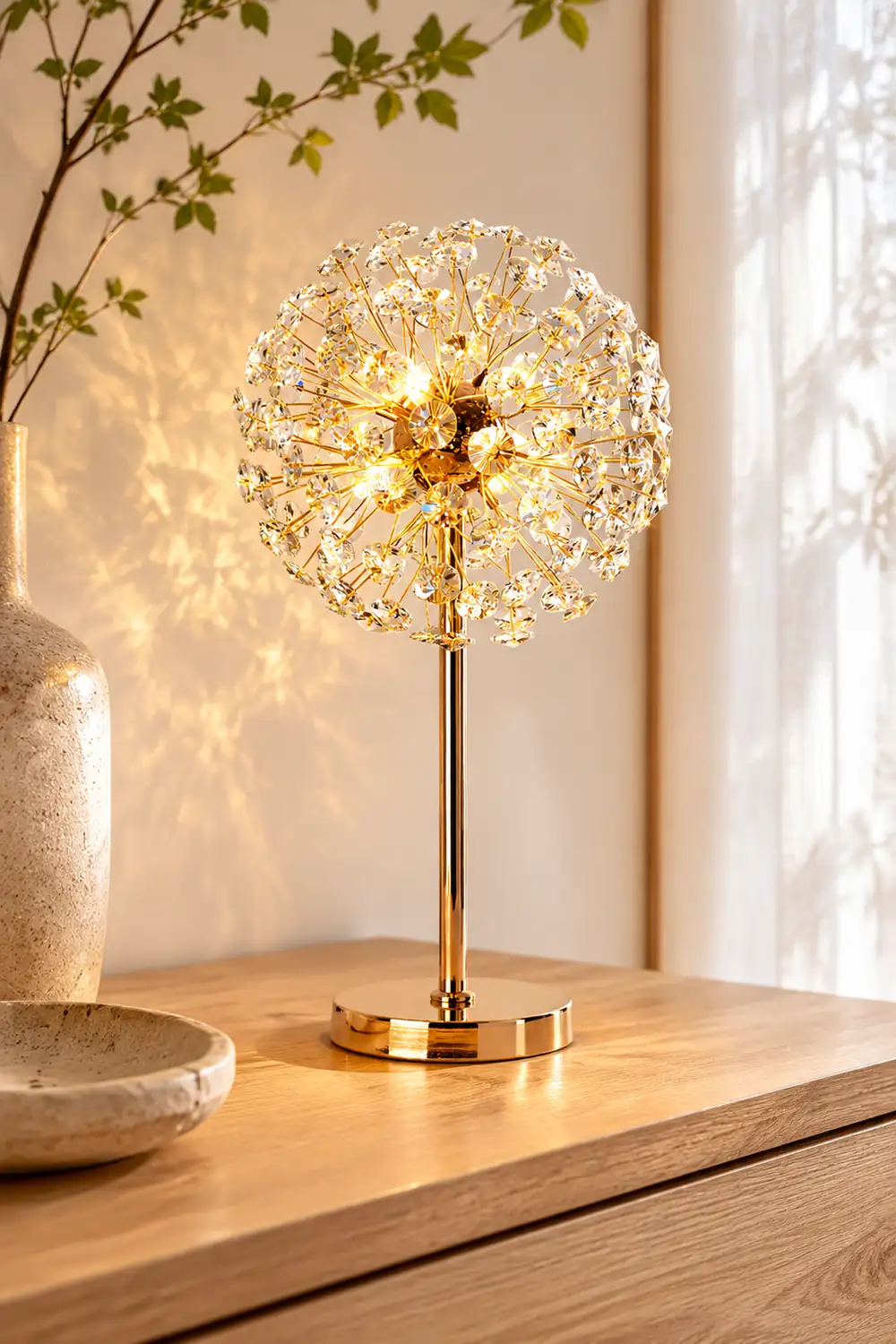 Crystal Dandelion Table Lamp - Lumpaz