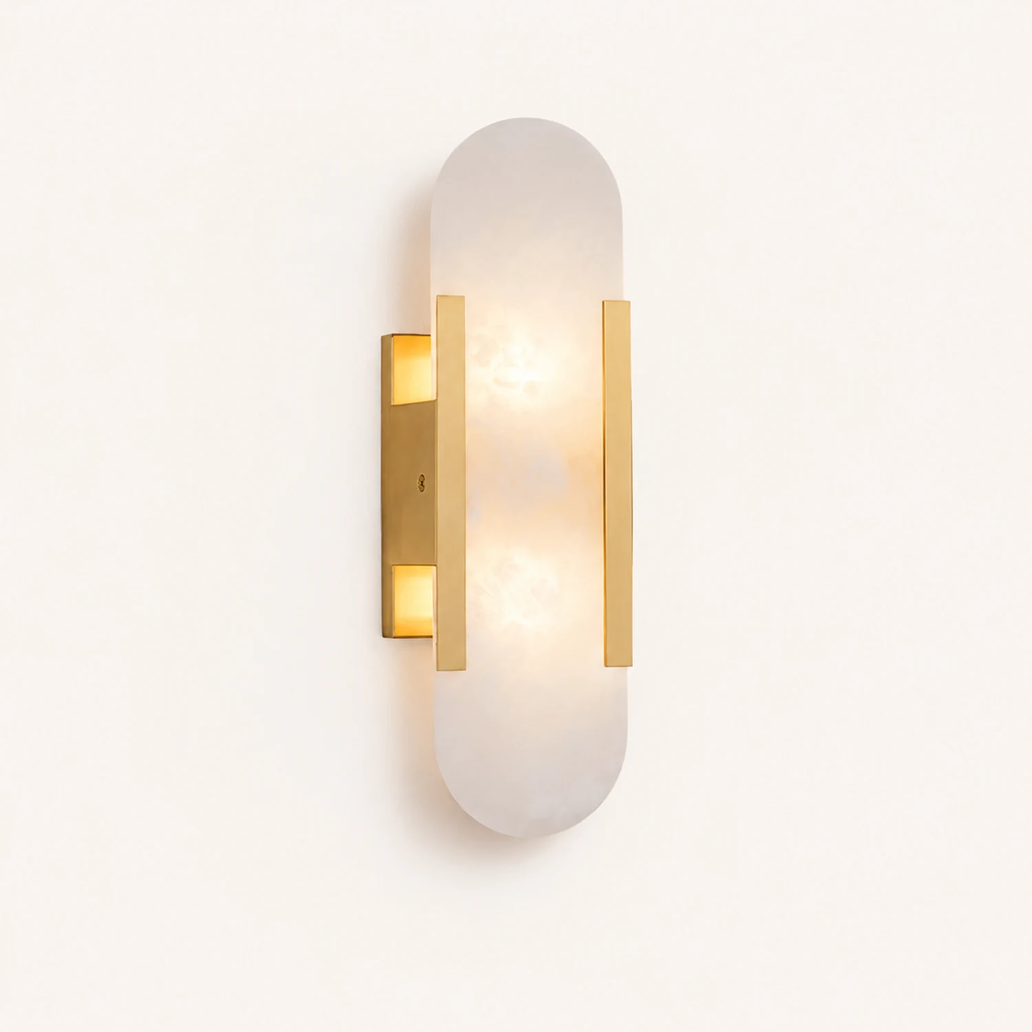 Geometric Harmony Alabaster Wall Lamp - Lumpaz