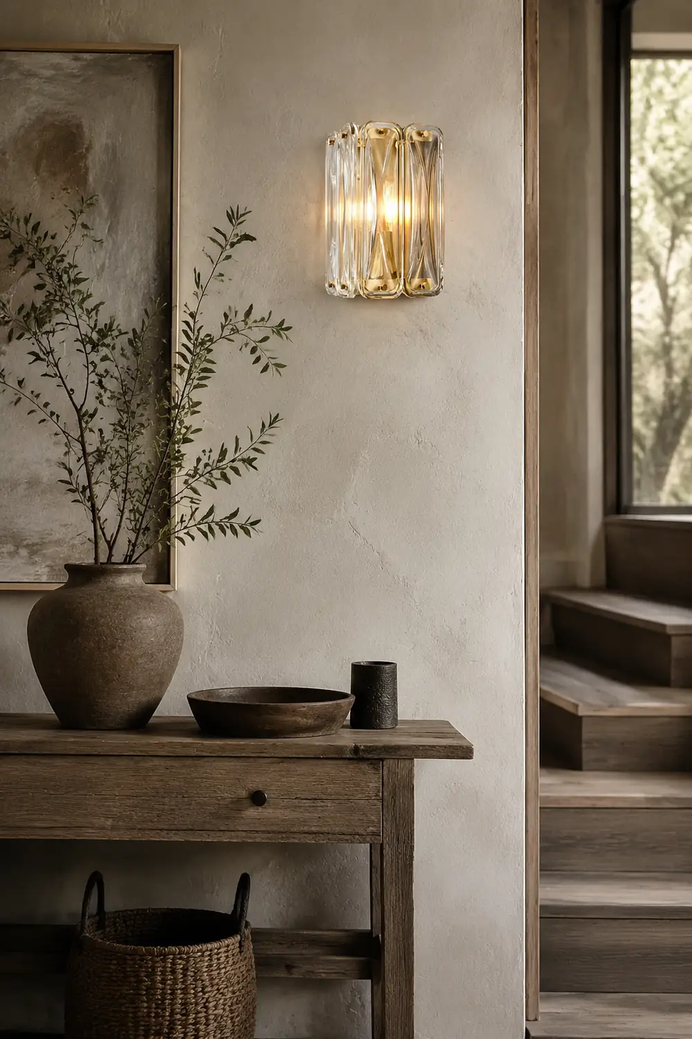 Triangular Glass Wall Light - Lumpaz
