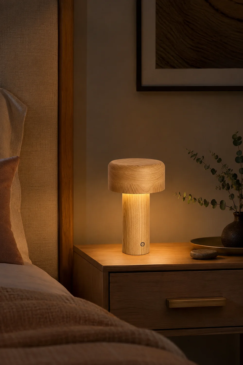 Wooden Tower Table Lamp - Lumpaz