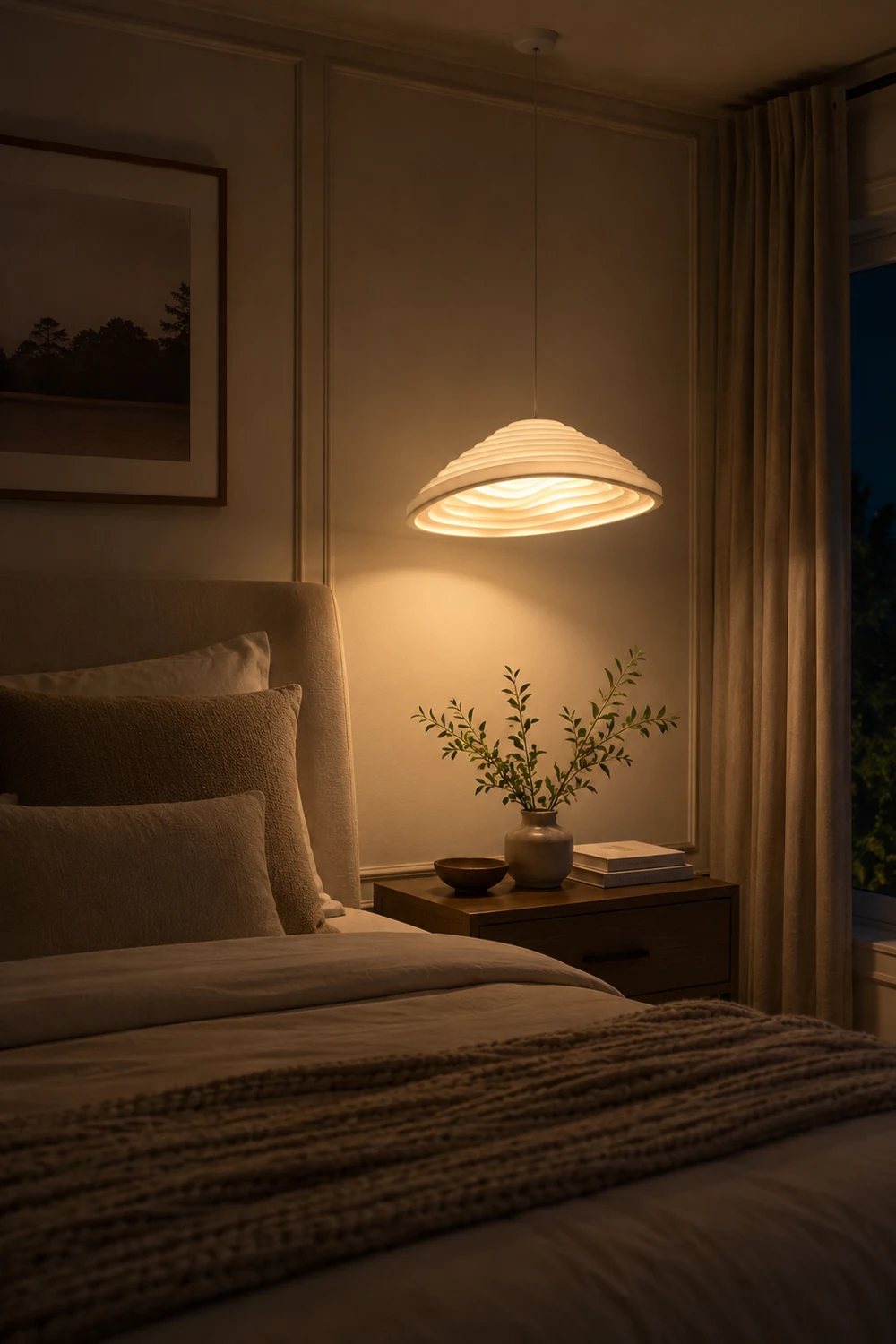 Rice Field Acoustic Pendant Lamp - Lumpaz