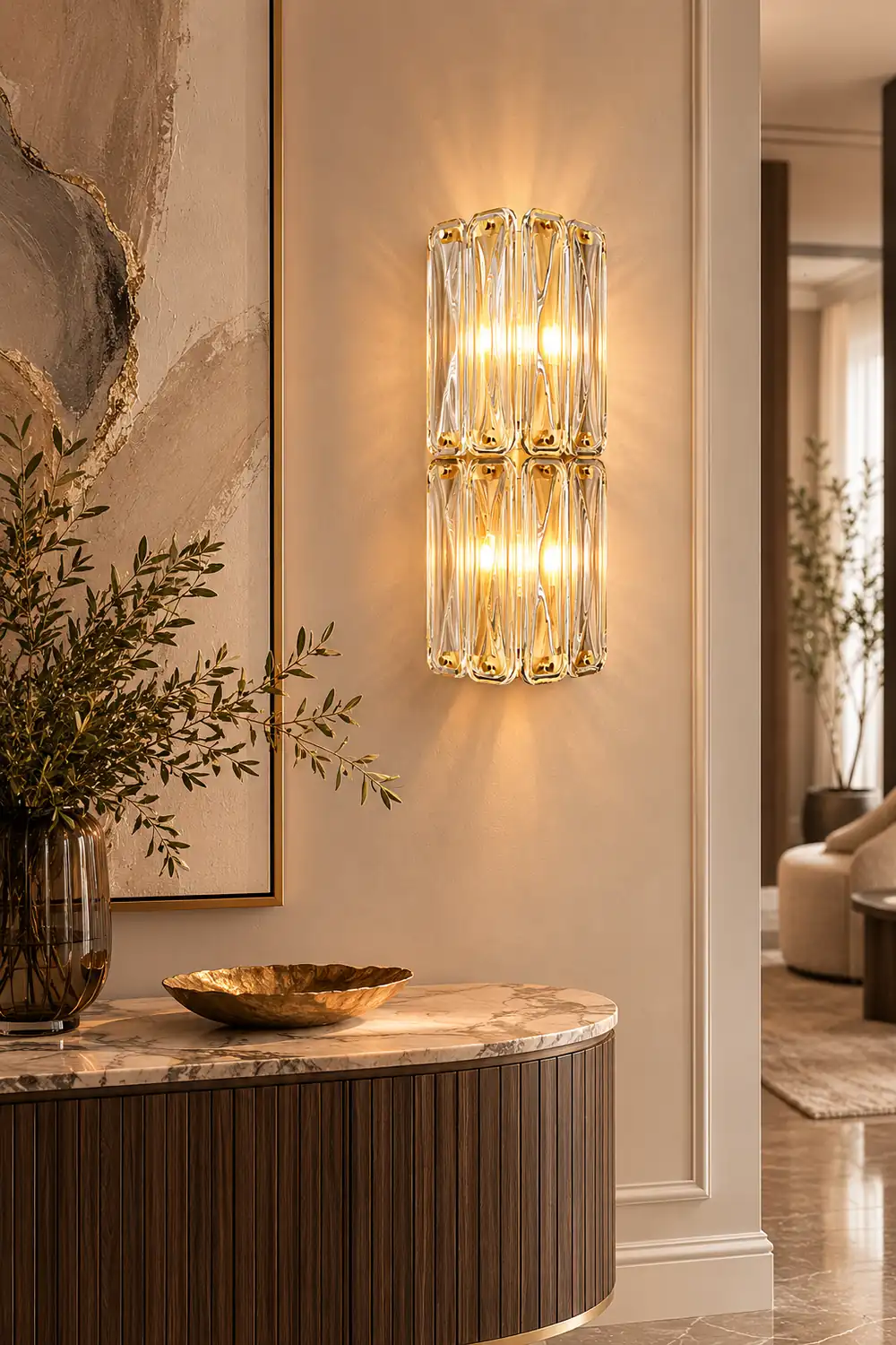 Triangular Glass Wall Light - Lumpaz