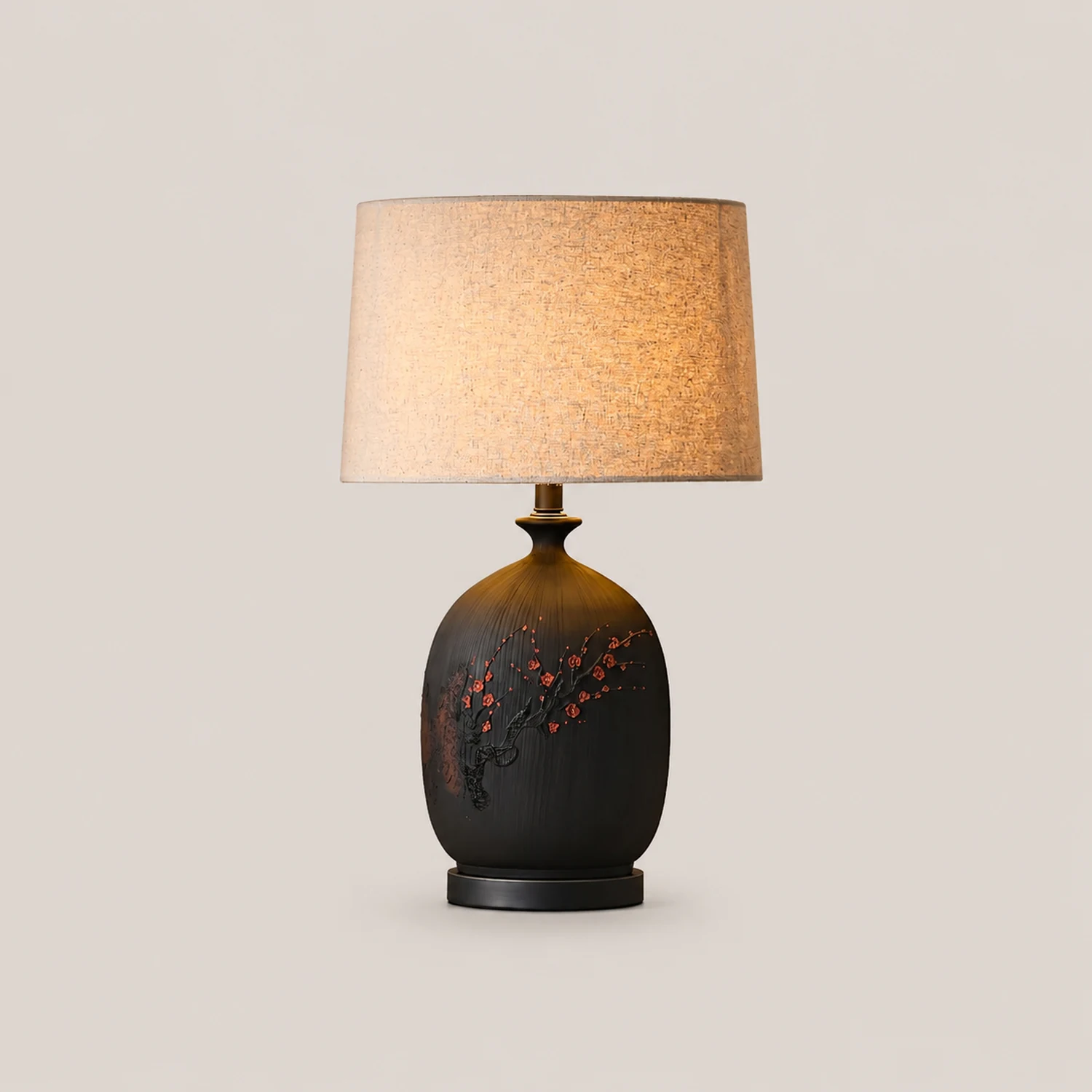 Plum Ceramic Table Lamp - Lumpaz